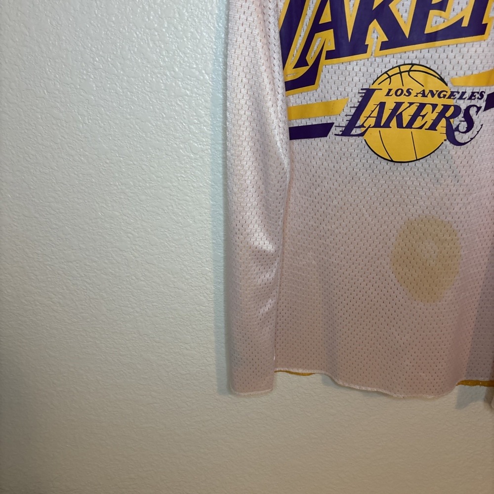Los Angeles Lakers‎ Jersey Mitchell & Ness Reversible NBA Basketball Jersey L - Picture 7 of 16